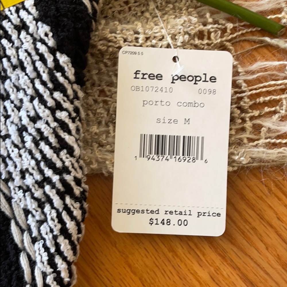 🌺 Free People; BNWT Porto Combo Sweater Sz. S & M - Picture 15 of 16